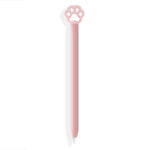 Apple Pencil 2用かわいいカートゥーンシリコン保護カバー（猫の爪ピンク）、Apple Pencil 2用