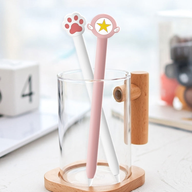 Apple Pencil 2用かわいいカートゥーンシリコン保護カバー（猫の爪ピンク）、Apple Pencil 2用