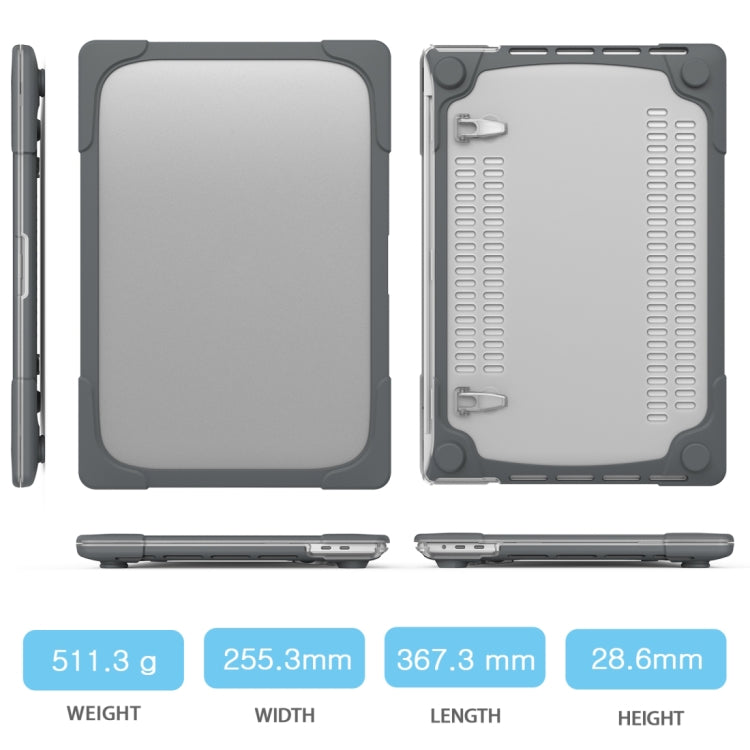 MacBook Pro 16インチ A2141（2019年）用PC + TPU二色ラップトップ保護ケース