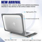 MacBook Pro 16インチ A2141（2019年）用PC + TPU二色ラップトップ保護ケース