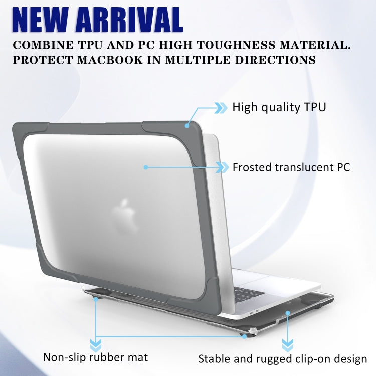 MacBook Pro 16インチ A2141（2019年）用PC + TPU二色ラップトップ保護ケース