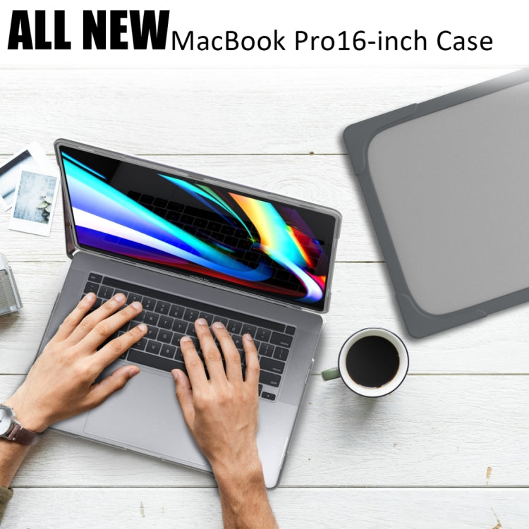 MacBook Pro 16インチ A2141（2019年）用PC + TPU二色ラップトップ保護ケース