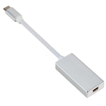 USB-C / Type-C 3.1オスからMini DPメスHD変換アダプター、長さ：12cm、シルバー、ゴールド