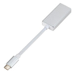 USB-C / Type-C 3.1オスからMini DPメスHD変換アダプター、長さ：12cm、シルバー、ゴールド