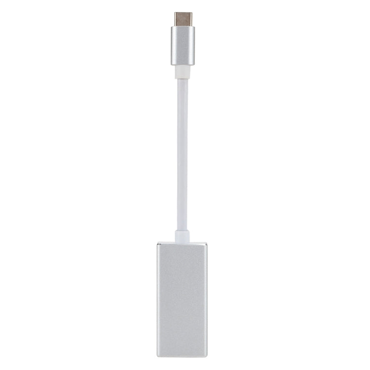 USB-C / Type-C 3.1オスからMini DPメスHD変換アダプター、長さ：12cm、シルバー、ゴールド