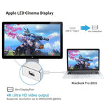 USB-C / Type-C 3.1オスからMini DPメスHD変換アダプター、長さ：12cm、シルバー、ゴールド