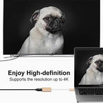USB-C / Type-C 3.1オスからMini DPメスHD変換アダプター、長さ：12cm、シルバー、ゴールド