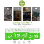 Richwell 8GB 高速 クラス10 マイクロSD（TF）メモリーカード、8GB