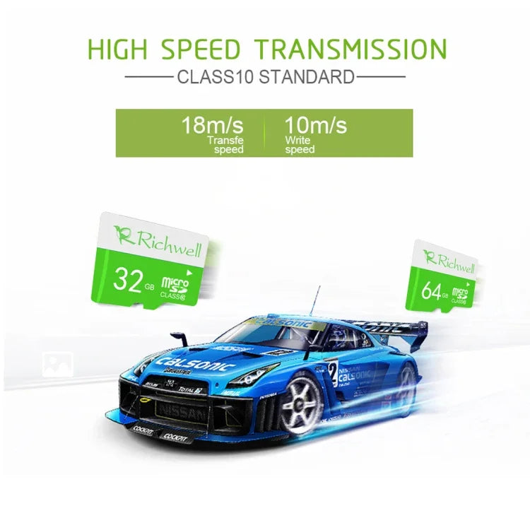 Richwell 8GB 高速 クラス10 マイクロSD（TF）メモリーカード、8GB