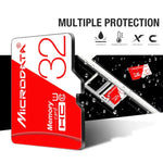 MICRODATA 32GB 高速 U1 レッド＆ホワイト TF（マイクロSD）メモリーカード、32GB
