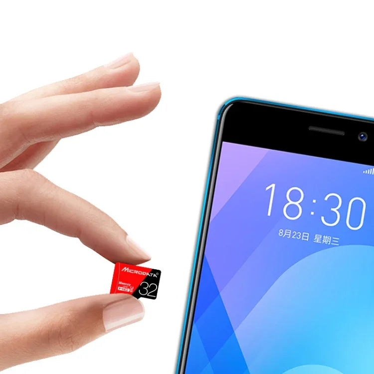 MICRODATA 128GB 高速 U3 レッド＆ブラック TF（マイクロSD）メモリーカード、128GB