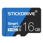 STICKDRIVE 16GB 高速 U1 ブルー＆ブラック TF（マイクロSD）メモリーカード、16GB