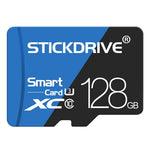 STICKDRIVE 128GB 高速 U3 ブルー＆ブラック TF（Micro SD）メモリーカード、128GB