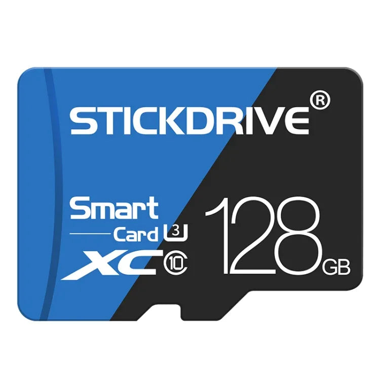 STICKDRIVE 128GB 高速 U3 ブルー＆ブラック TF（Micro SD）メモリーカード、128GB