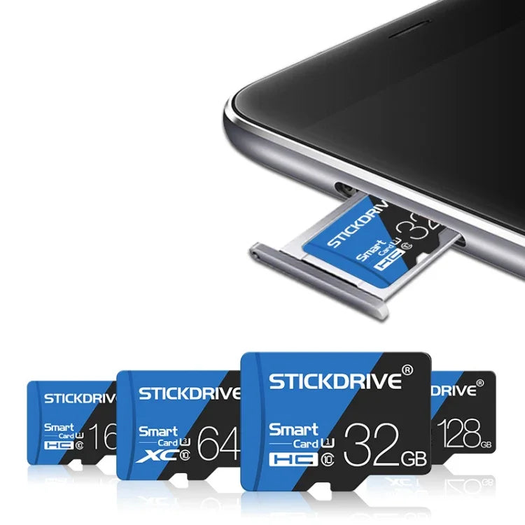 STICKDRIVE 128GB 高速 U3 ブルー＆ブラック TF（Micro SD）メモリーカード、128GB