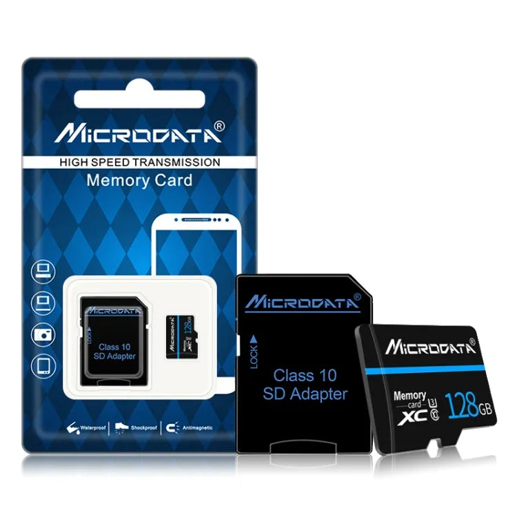 MICRODATA 128GB U3 青ラインと黒 TF（Micro SD）メモリーカード、128GB