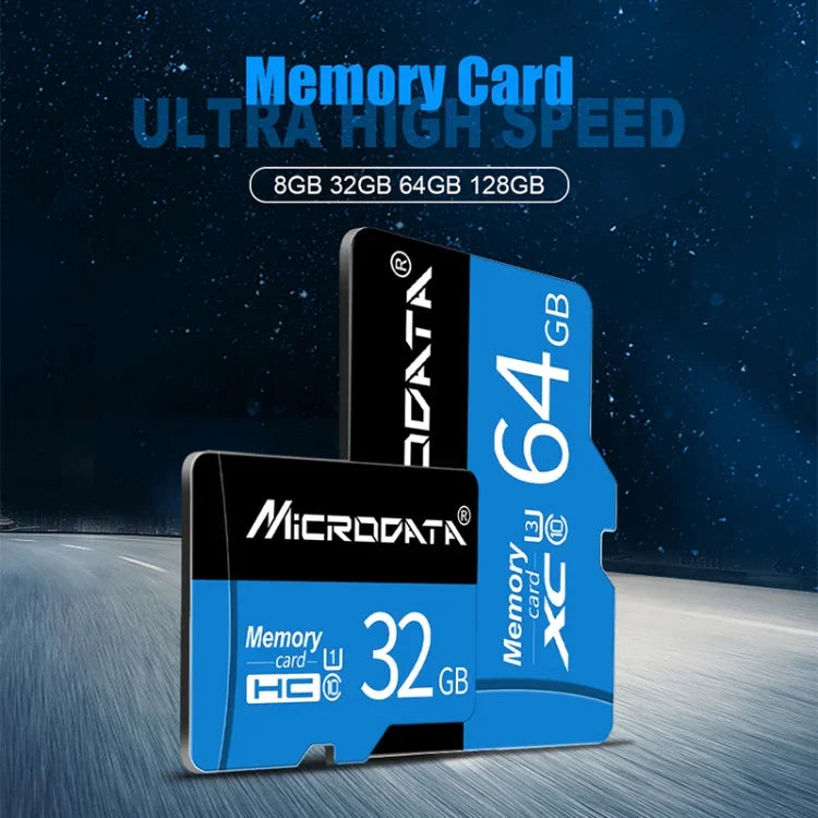 MICRODATA 128GB U3 青黒 TF（Micro SD）メモリーカード、128GB