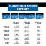 MICRODATA 128GB U3 青黒 TF（Micro SD）メモリーカード、128GB