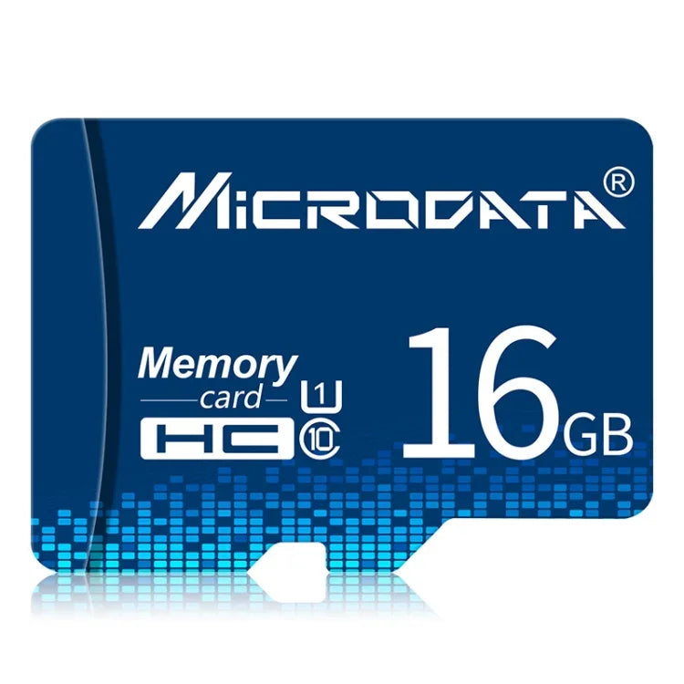 MICRODATA 16GB U1 ブルー TF（Micro SD）メモリーカード、16GB
