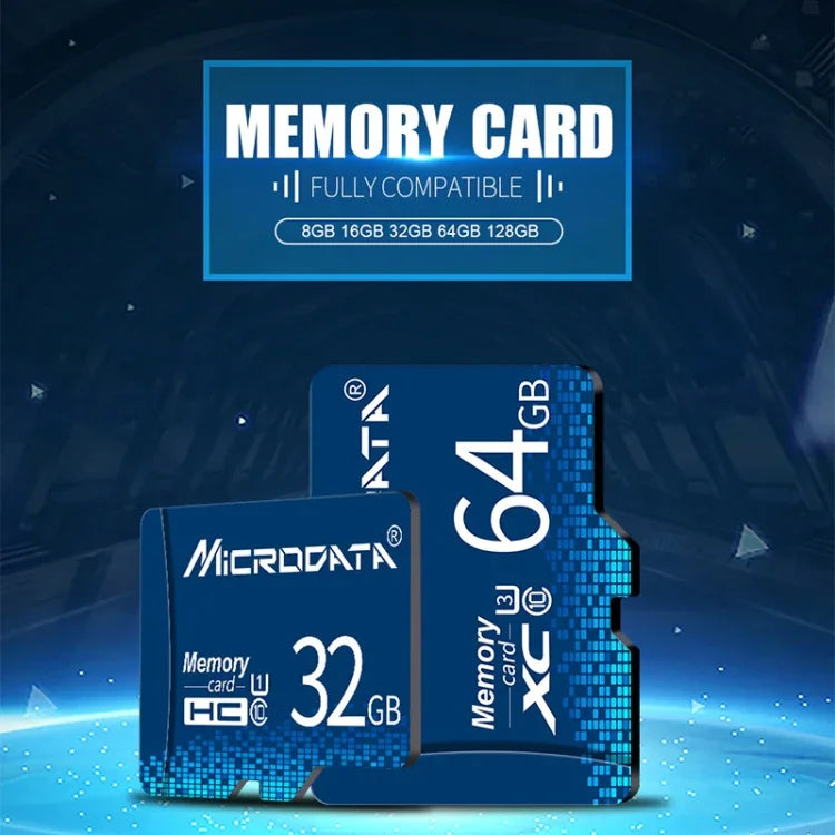 MICRODATA 16GB U1 ブルー TF（Micro SD）メモリーカード、16GB