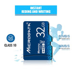 MICRODATA 64GB U3 青 TF（Micro SD）メモリーカード、64GB