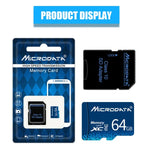 MICRODATA 64GB U3 青 TF（Micro SD）メモリーカード、64GB