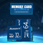 MICRODATA 64GB U3 青 TF（Micro SD）メモリーカード、64GB