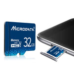 MICRODATA 128GB U3 青 TF（Micro SD）メモリーカード、128GB