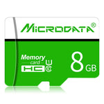 MICRODATA 8GB U1 緑白 TF（Micro SD）メモリーカード、8GB
