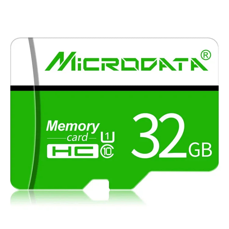 MICRODATA 32GB U1 グリーン＆ホワイト TF(Micro SD) メモリーカード, 32GB