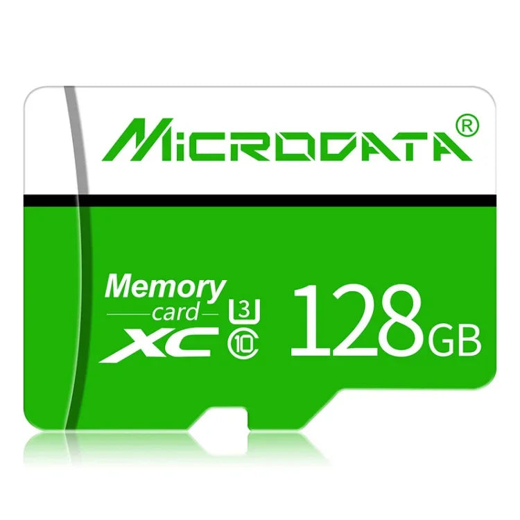 MICRODATA 128GB U3 グリーン＆ホワイト TF(Micro SD) メモリーカード, 128GB