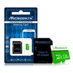 MICRODATA 128GB U3 グリーン＆ホワイト TF(Micro SD) メモリーカード, 128GB