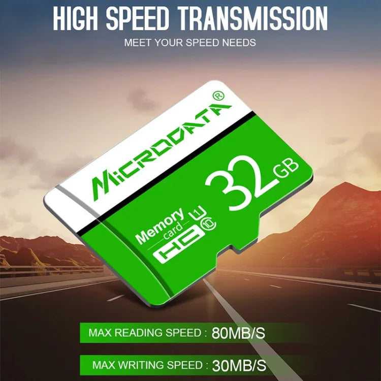 MICRODATA 128GB U3 グリーン＆ホワイト TF(Micro SD) メモリーカード, 128GB