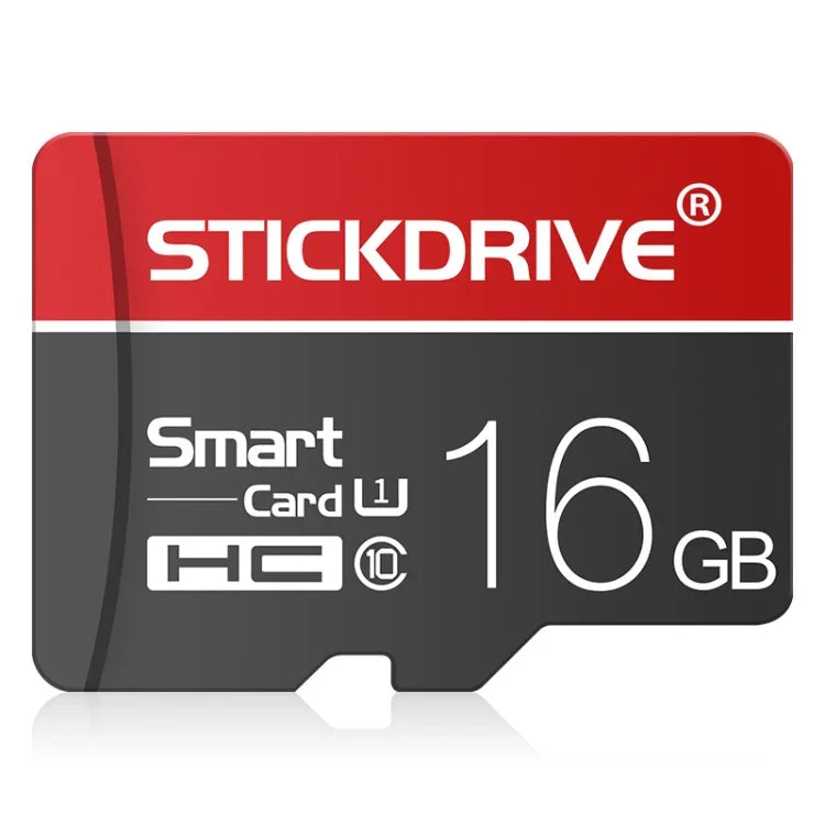 STICKDRIVE 16GB U1 ホワイトライン レッド＆ブラック TF(Micro SD) メモリーカード, 16GB