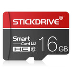 STICKDRIVE 16GB U1 ホワイトライン レッド＆ブラック TF(Micro SD) メモリーカード, 16GB