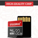 STICKDRIVE 64GB U3 ホワイトライン レッド＆ブラック TF(Micro SD) メモリーカード, 64GB