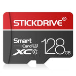 STICKDRIVE 128GB U3 ホワイトライン レッド＆ブラック TF(Micro SD) メモリーカード, 128GB
