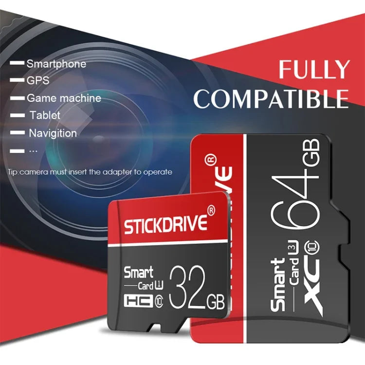 STICKDRIVE 128GB U3 ホワイトライン レッド＆ブラック TF(Micro SD) メモリーカード, 128GB