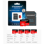 Stickdrive 128GB ハイスピード クラス10 Micro SD(TF) メモリーカード, 128GB