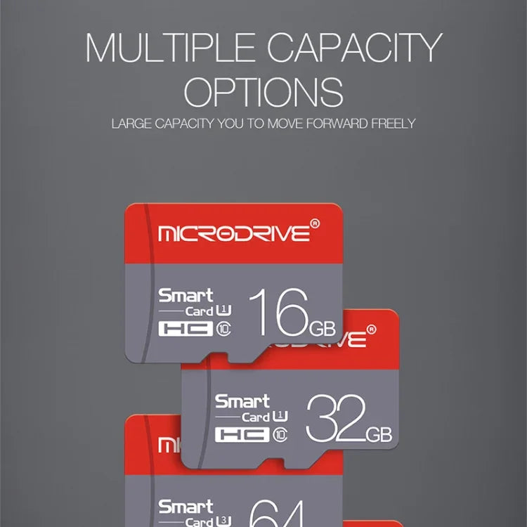 Microdrive 8GB ハイスピード クラス10 Micro SD(TF) メモリーカード, 8GB