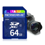Microdrive 64GB 高速クラス10 SDメモリーカード、すべてのデジタル機器用、SDカードスロット対応、64GB