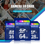 Microdrive 64GB 高速クラス10 SDメモリーカード、すべてのデジタル機器用、SDカードスロット対応、64GB