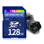 Microdrive 128GB 高速クラス10 SDメモリーカード、すべてのデジタル機器用、SDカードスロット対応、128GB