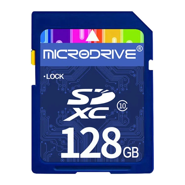 Microdrive 128GB 高速クラス10 SDメモリーカード、すべてのデジタル機器用、SDカードスロット対応、128GB