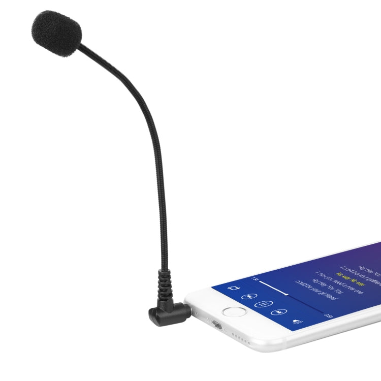 BOYA BY-UM4 3.5mmインターフェースプラグ ライブショー用 全指向性コンデンサーマイク ミニフレキシブルマイク iPhone、Galaxy、Huawei、LGおよびその他スマートフォン対応