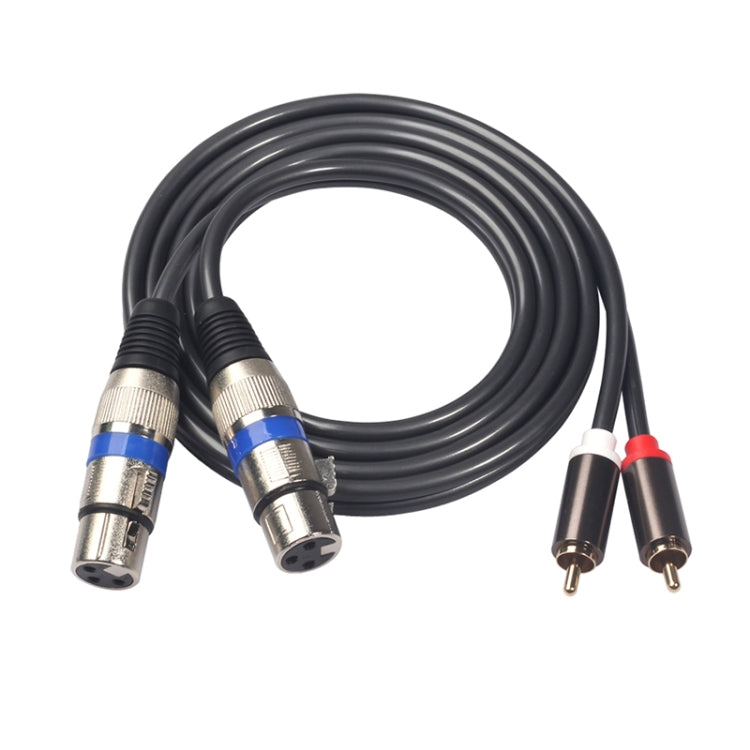 366156-15 2 RCAオスから2 XLR 3ピンメスオーディオケーブル、長さ: 1.5m、366156-15 2 RCAオスから2 XLR 3ピンメス