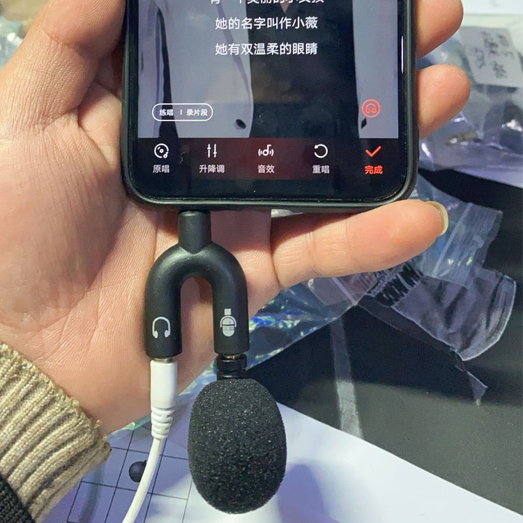 MK-5 4レベルピン 3.5mm金メッキプラグ ライブ携帯電話タブレットノートパソコンミニ曲げマイク、4レベルピン