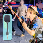 ZJ002MR-01 モノ 3.5mmプラグ Bluetoothワイヤレス通訳ツアーガイドメガホンストレートマイク、モノ