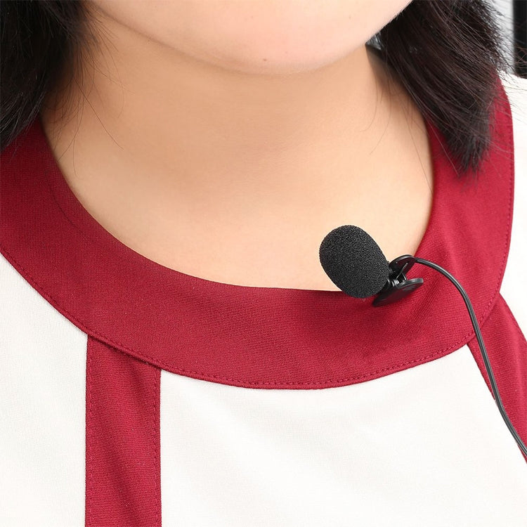 ZJ002MR ステレオ 3.5mm ストレートプラグ 車用サンバイザー ワイヤレス通訳ツアーガイド メガホン ラベリア有線マイクロフォン、長さ: 3m、ステレオ 3.5mm