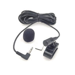 ZJ025MR 貼り付けクリップオン ラベリアモノマイクロフォン 車用GPS / Bluetooth対応オーディオ DVD外部マイク、ケーブル長: 3m、90度エルボー 3.5mmジャック、エルボー 3.5mmジャック モノ